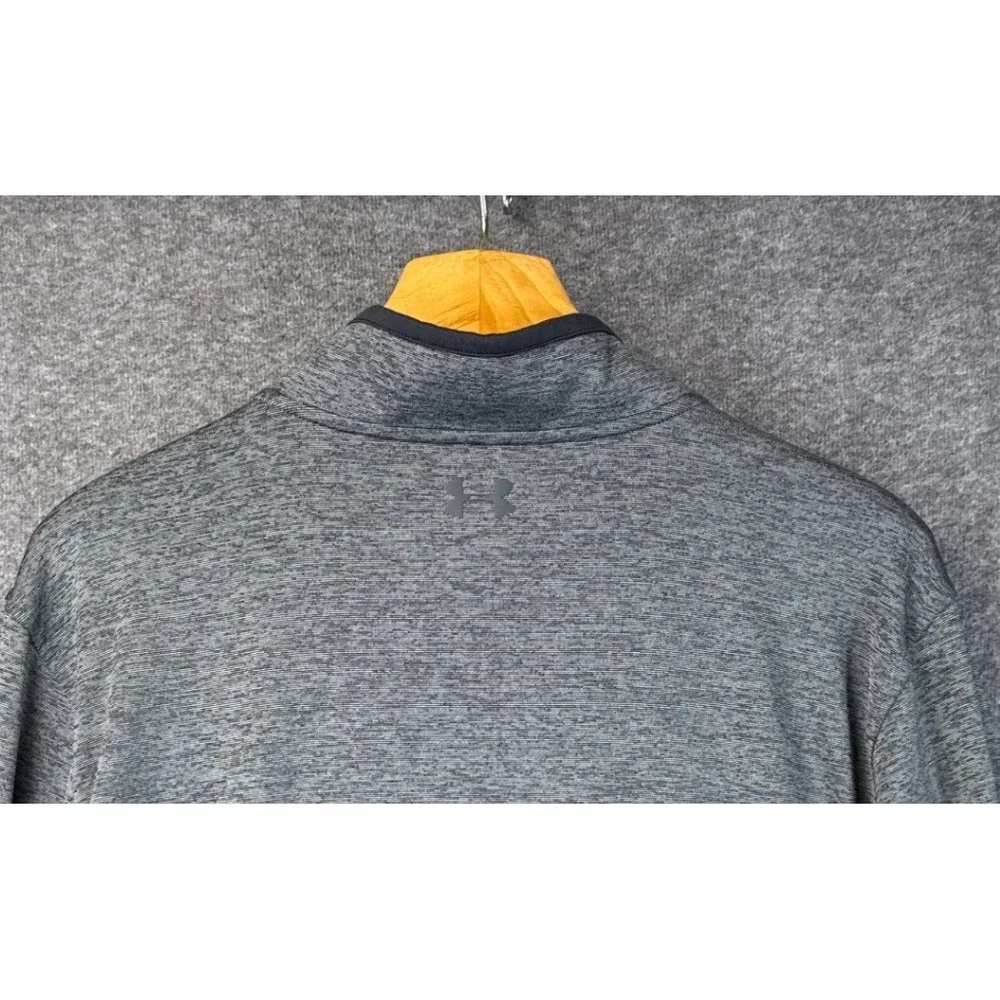 Under Armour Golf HeatGear Quarter Zip Pullover Gray Heather Mens XXL‎ Loose Fit